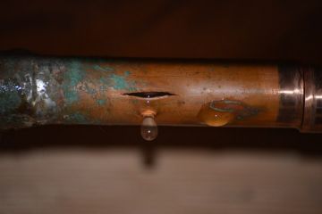 Burst pipe in Edgemoor