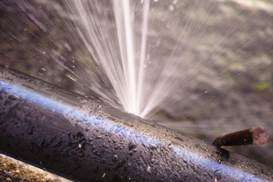 Burst pipe by Southeastern Solutions SES, Inc
